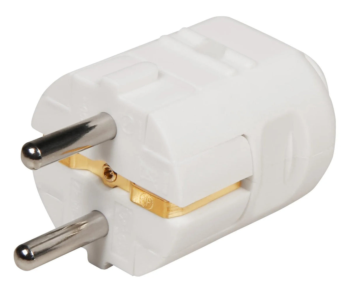 Schutzkontakt-Stecker weiss