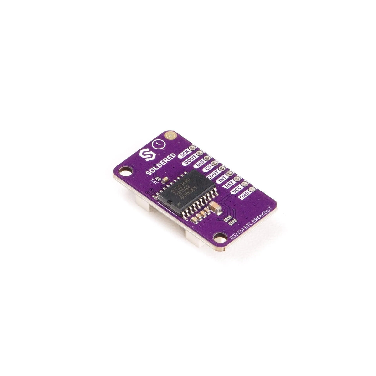 Soldered DS3234 RTC Breakout, SPI, temperaturkompensiert, 256 Byte SRAM