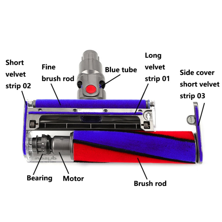 Ersatzteile für weiche Rollenköpfe für Staubsauger, For Dyson V6-V11 Brush Bar, For Dyson V6-V11 Thin Brush Bar, For Dyson V6 V7 V8 20W Motor, For Dyson V10 V11 30W Motor, For Dyson V6-V11 Motor Bearing
