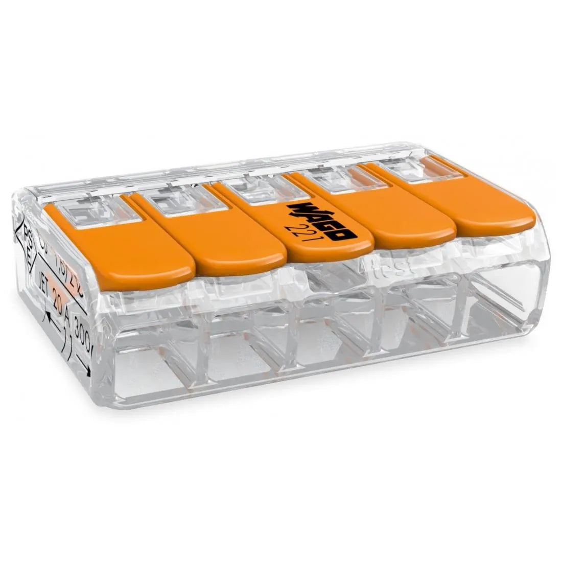 WAGO 221-415 Verbindungsklemme, 5 Fach