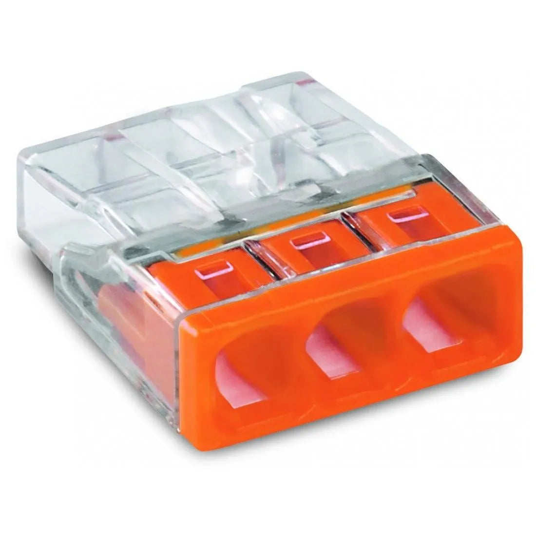 WAGO 2273-0203 COMPACT Verbindungsdosenklemme, 3 Fach, orange