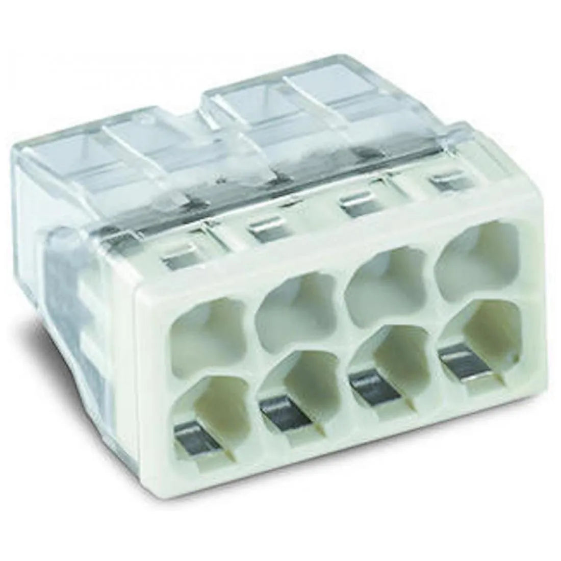WAGO 2273-0208 COMPACT Verbindungsdosenklemme, 8 Fach, grau