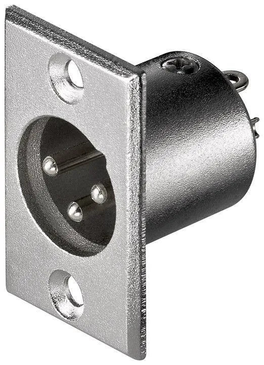 XLR-Einbaustecker, 3-polig