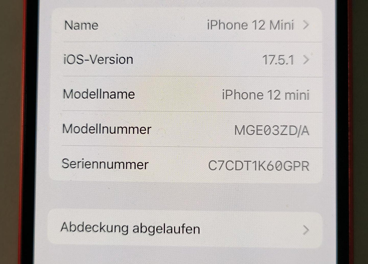 APPLE iPhone 12 Mini 5G 64GB Rot (Gebrauchtgerät) elektroniktrade Switzerland