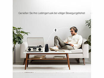 auvisio Digitaler Stereo-Funkkopfhörer, DSP, Akku, Bluetooth, Ladestation, 30m elektroniktrade Switzerland