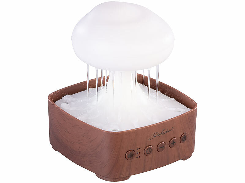Carlo Milano Regenwolke-Luftbefeuchter, USB-C, LED-Farbwechsel, 5 Naturgeräusche elektroniktrade Switzerland