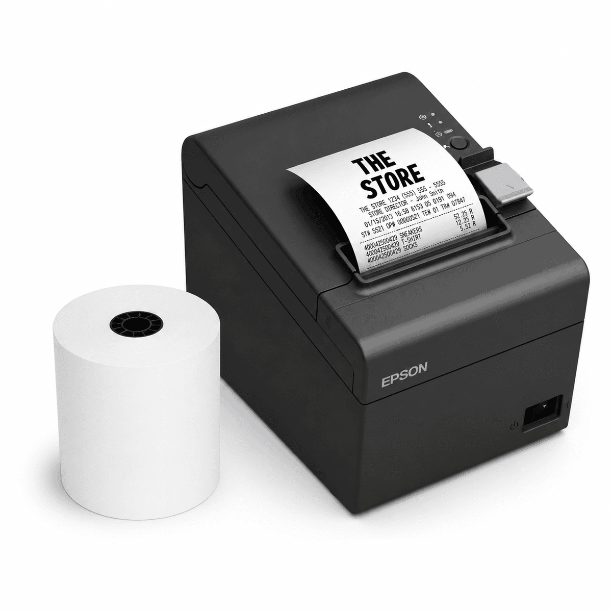 Double Dragon 80 x 80 mm Premium Thermopapier Kassenrolle für EPOS/Epson Drucker, POS-Terminal elektroniktrade Switzerland