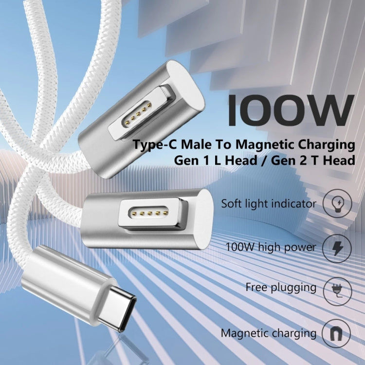 Elektroniktrade 100 W 5-poliges MagSafe 2 (T-förmig) auf USB-C/Typ-C PD-Ladekabel, Kabellänge: 1,8 m Elektroniktrade Switzerland