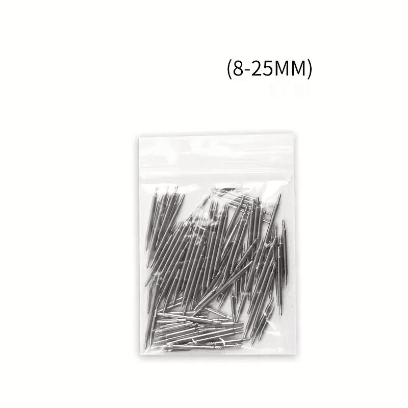 Elektroniktrade 108 x Edelstahl-Armband Stift, 8 mm bis 25 mm, geeignet für Uhrenarmband-Reparatur elektroniktrade Switzerland
