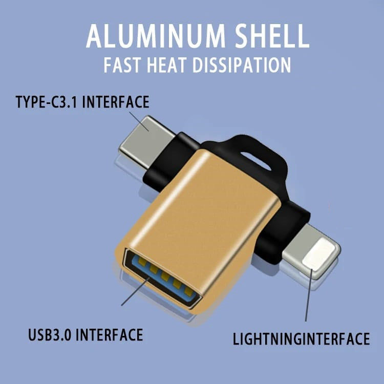 Elektroniktrade 2/3-in-1 OTG Adapter USB 3.0 Datenübertragungswandler elektroniktrade Switzerland