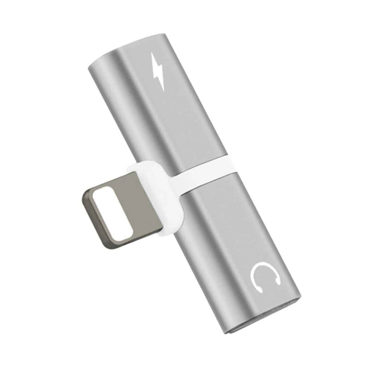 Elektroniktrade 2-in-1 8-Pin-Kopfhöreradapter mit Ladefunktion – Silber elektroniktrade Switzerland