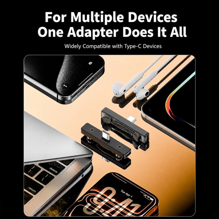 elektroniktrade 2-in-1 USB-C-Stecker auf zwei USB-C-Buchsen Adapter, faltbarer Handyhalter, 100W elektroniktrade Switzerland