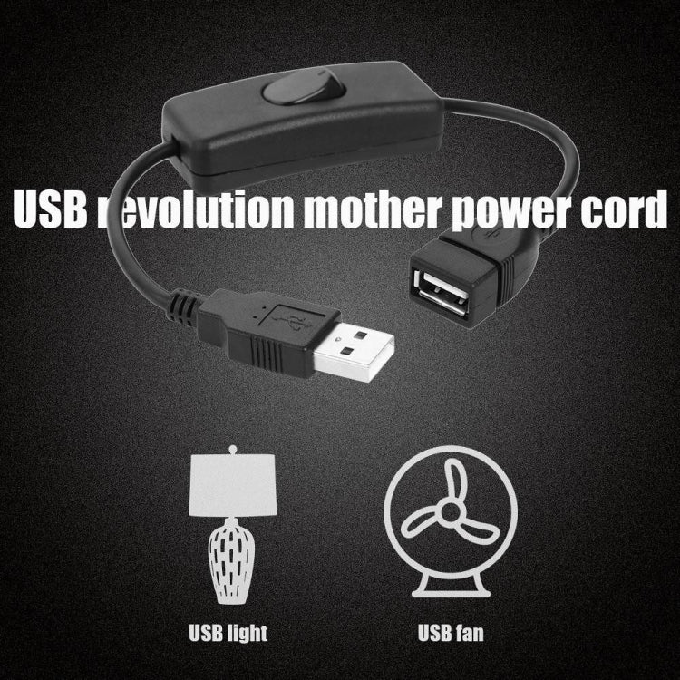 Elektroniktrade 28cm USB 2.0 Verlängerungskabel mit Stecker, Buchse mit Schalter elektroniktrade Switzerland
