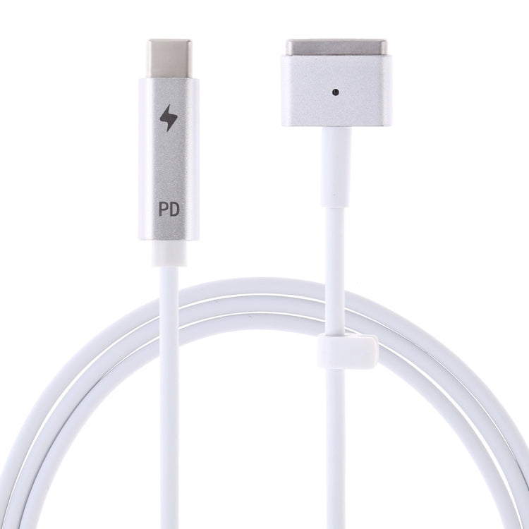 Elektroniktrade 85 W 5-poliges MagSafe 2 (T-förmig) an USB-C / Typ C PD-Ladekabel (weiß) Elektroniktrade Switzerland