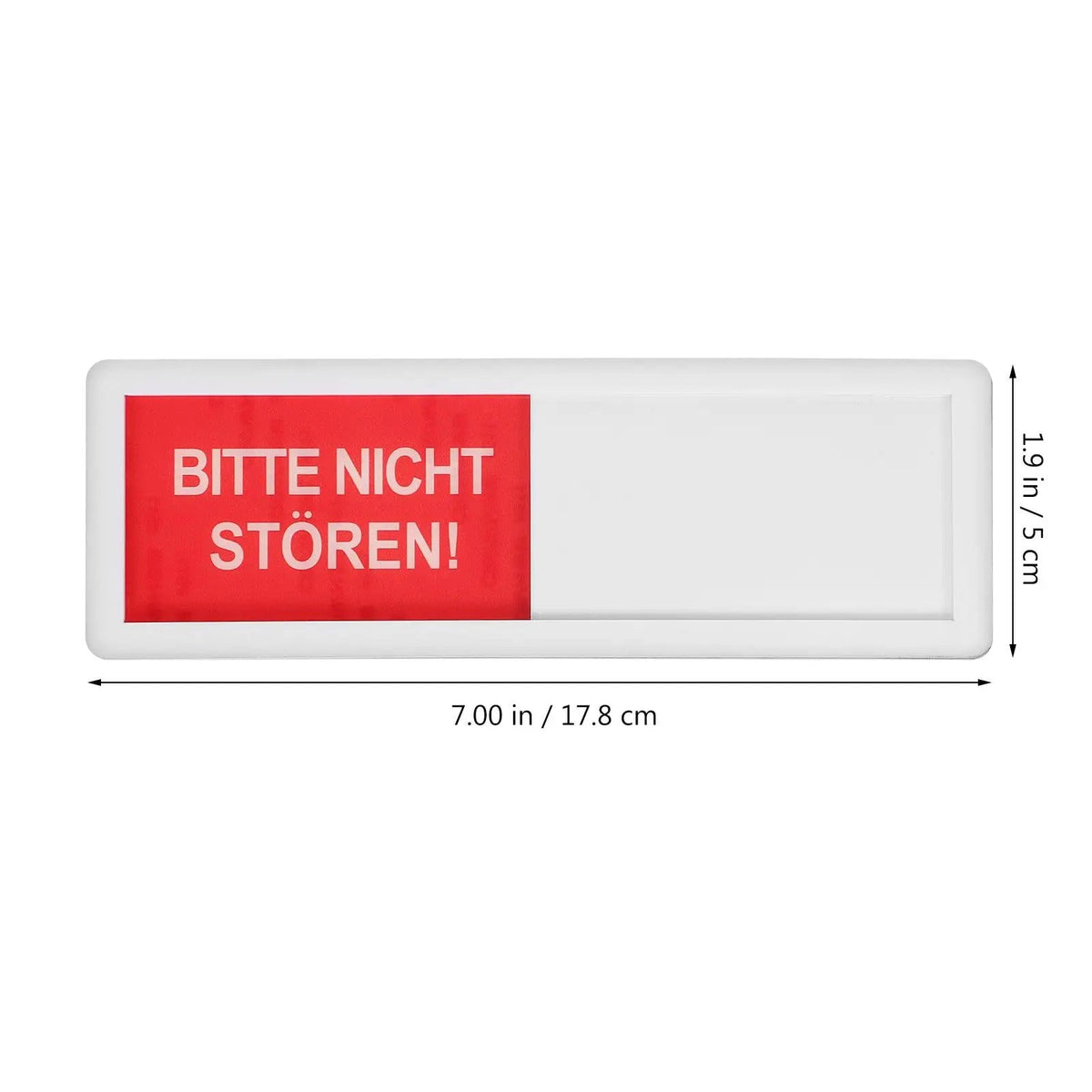 Elektroniktrade Bitte nicht Stören/ Komm Rein mit Schieber -  Deutsches Türschild Weiss Elektroniktrade Switzerland
