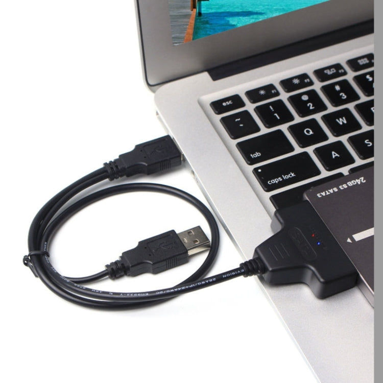 Elektroniktrade Doppelter USB 2.0 zu SATA-Festplattenadapter für 2,5-Zoll-SATA-Festplatte / SSD Elektroniktrade Switzerland
