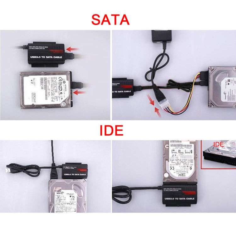 Elektroniktrade Externer Festplattenadapter für USB 3.0 zu IDE / SATA-Festplatte (schwarz) elektroniktrade Switzerland