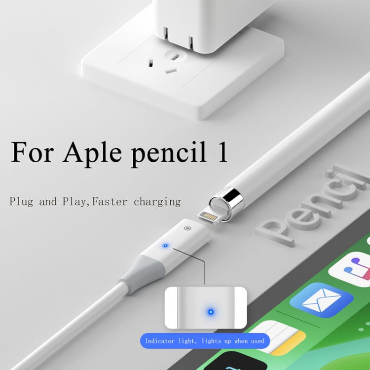 Elektroniktrade Für Apple Pencil 1 USB-C / Typ-C auf Typ-C Stylus-Ladekabel mit Kontrollleuchte 1 m (weiß) Elektroniktrade Switzerland