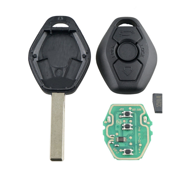 Elektroniktrade Für BMW EWS System Intelligenter ferngesteuerter Autoschlüssel mit integriertem Chip und Batterie, Frequenz: 433 MHz, 433MHz Elektroniktrade Switzerland