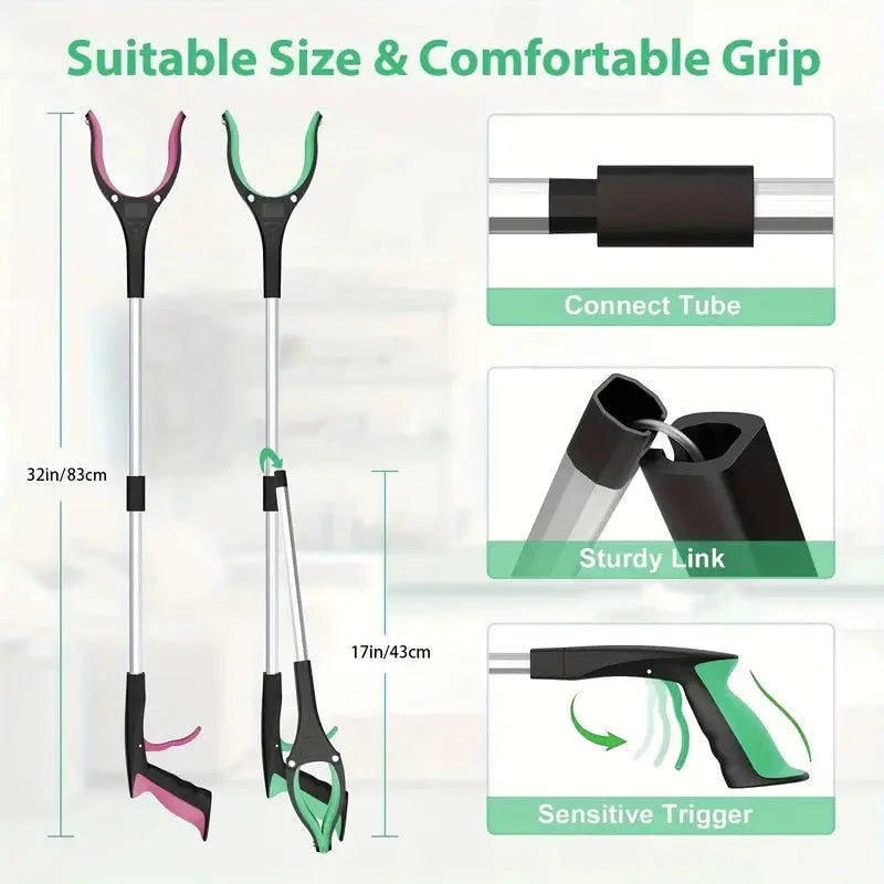 Elektroniktrade Faltbarer Greifer Picking Tool, 81.28cm,  Geeignet Für Ältere Menschen in Blau Elektroniktrade Switzerland