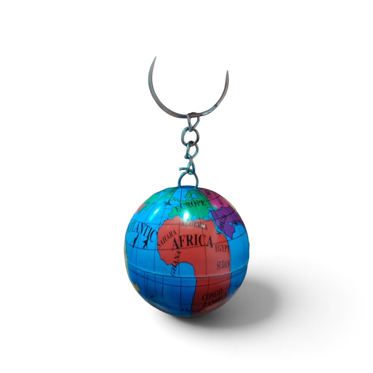 Elektroniktrade Globus-Schlüsselanhänger 4.5cm - Bunte PVC-Erdkugel-Souvenir elektroniktrade Switzerland
