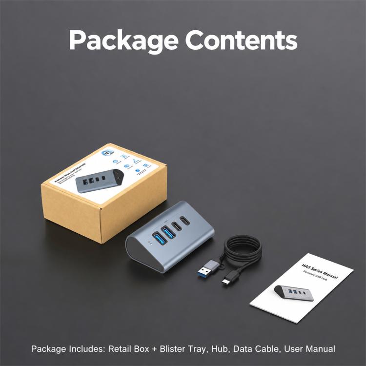 elektroniktrade HAS-2A2C 2 USB-A & 2 USB-C 10Gbps Max Output USB 3.2 HUB, HAS-2A2C elektroniktrade Switzerland