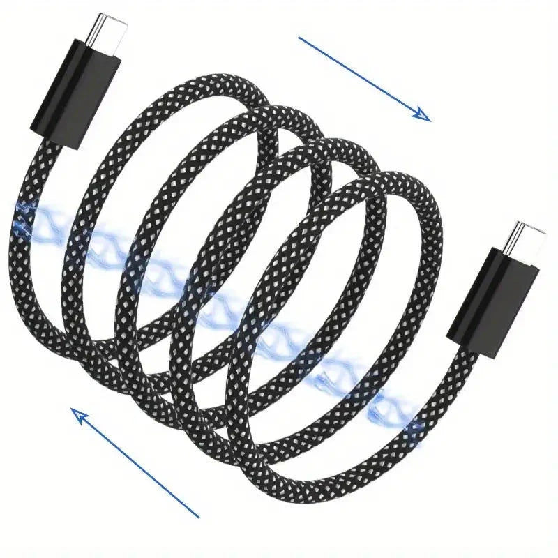 Elektroniktrade Hochwertiges Datenkabel mit magnetischer Saugnapftechnik Schwarz 1m elektroniktrade Switzerland