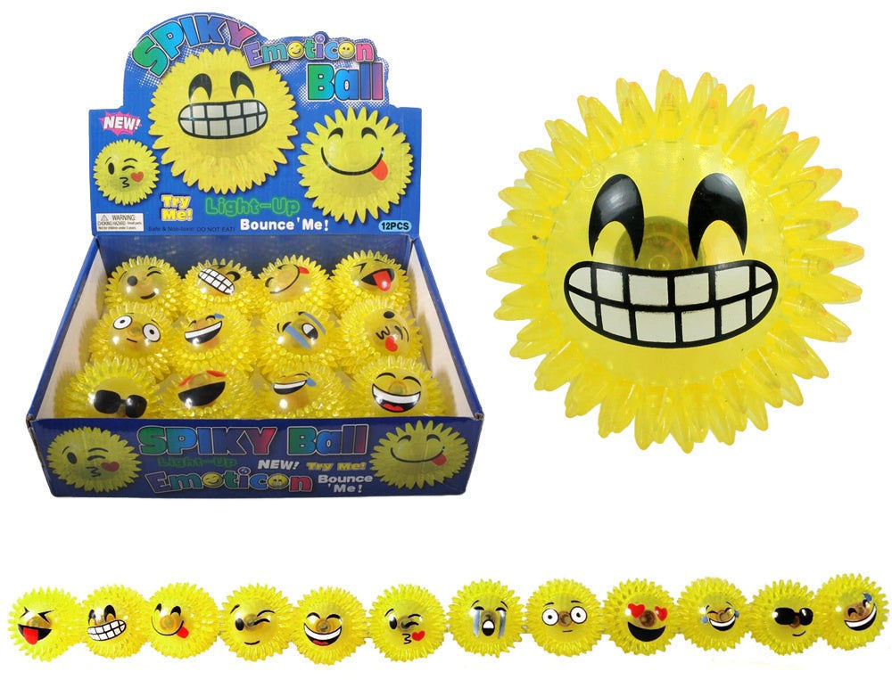 Elektroniktrade Igelball mit Licht Emoticon ca 7,5 cm elektroniktrade Switzerland