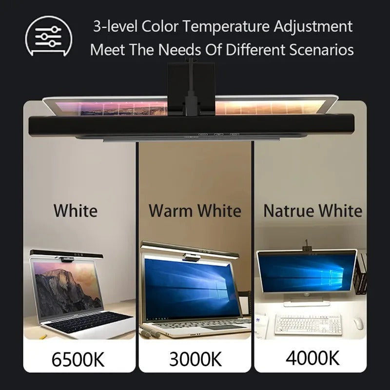 Elektroniktrade LED-Bildschirmleuchte 50 cm – dimmbare USB-Schreibtischlampe für Monitor & PC elektroniktrade Switzerland