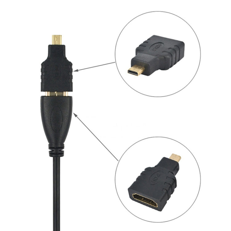 Elektroniktrade Micro HDMI-Stecker auf HDMI-Buchse (vergoldet) (schwarz) elektroniktrade Switzerland