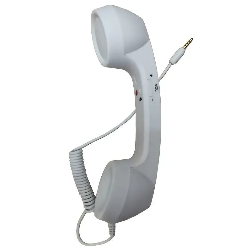 Elektroniktrade Neuer Retro Telefon Hörer - Kopfhörer mit Typ-C Stecker in Weiss elektroniktrade Switzerland
