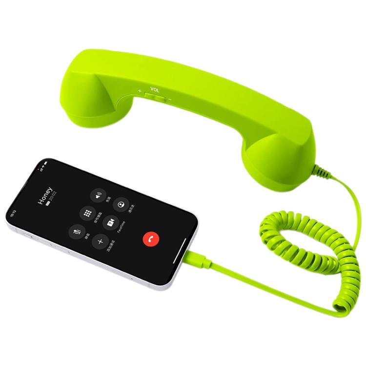 elektroniktrade Retro-Telefon mit Mikrofon und Typ-C-Stecker, strahlungsabweisender Handy-Hörer, Type-C elektroniktrade Switzerland