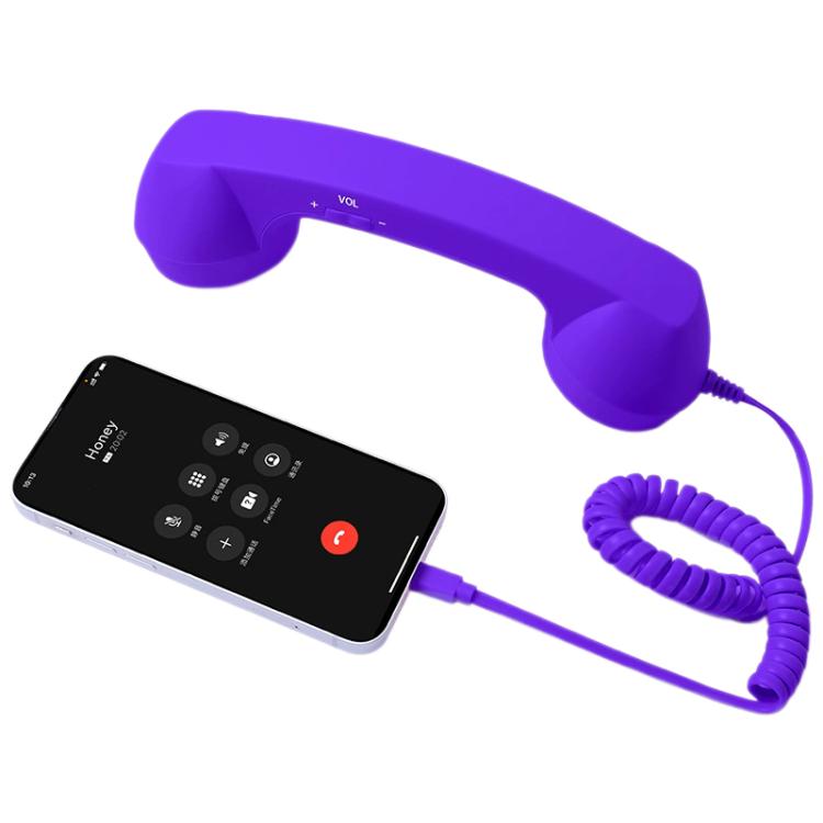 elektroniktrade Retro-Telefon mit Mikrofon und Typ-C-Stecker, strahlungsabweisender Handy-Hörer, Type-C elektroniktrade Switzerland