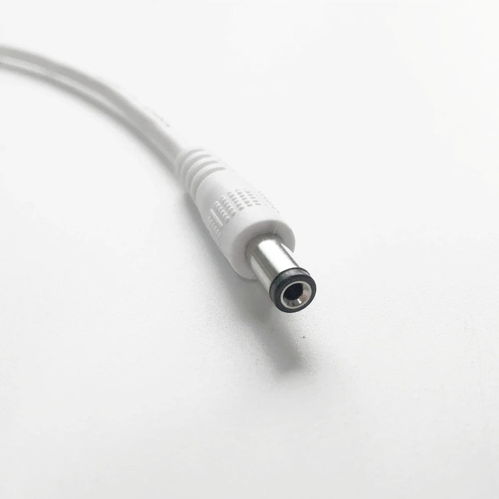 Elektroniktrade Strom Verlängerungskabel für Überwachungskameras 5,5mm x 2,1mm Weiß elektroniktrade Switzerland