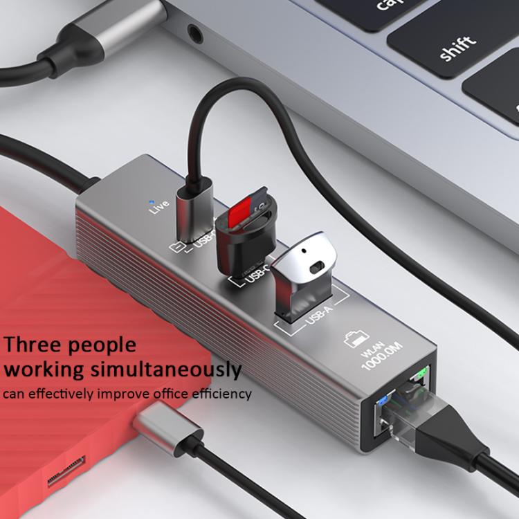 elektroniktrade TYS-206C USB-C Hub mit Gigabit-LAN, USB-A und PD 100 W elektroniktrade Switzerland