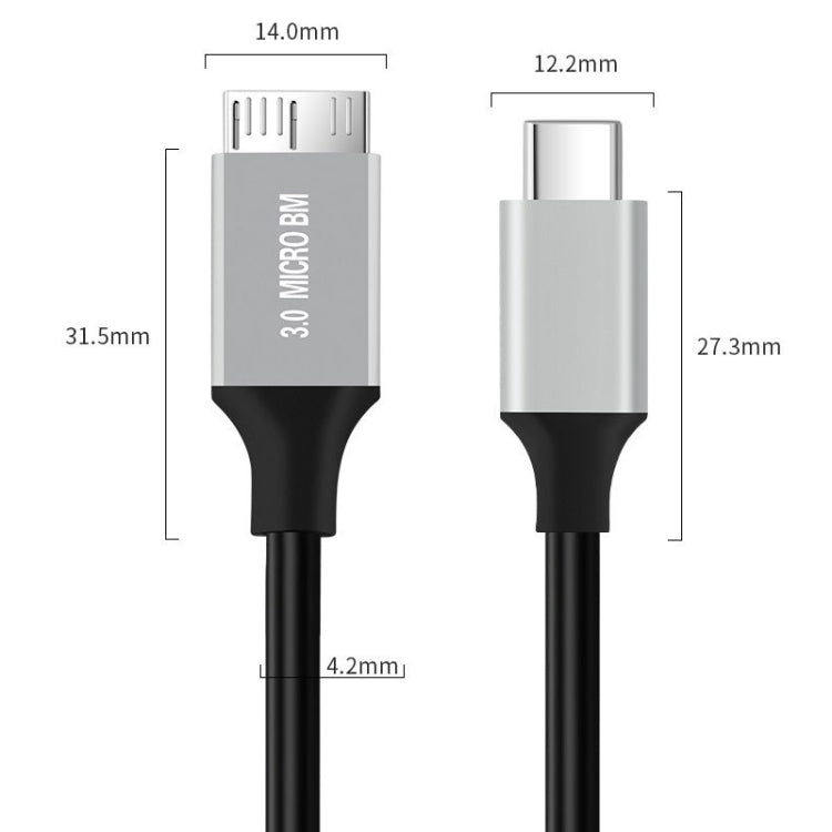elektroniktrade USB-C auf Micro-B USB 3.0 Festplattenkabel, 0,3 m / 1 m elektroniktrade Switzerland
