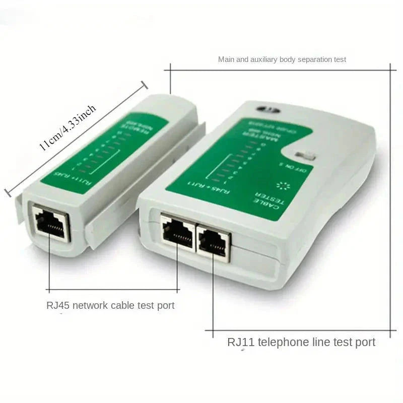 Elektroniktrade Vielseitiger Netzwerktester für RJ45/RJ11 Netzwerkkabel und Telefonkabel elektroniktrade Switzerland