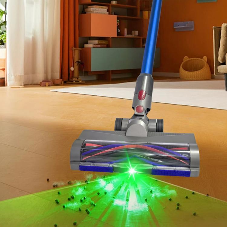 elektroniktrade Weiche Walzenbürste und Anti-Verwicklungsbürsten-Set für Dyson V7, V8, V10, V11 und V15 Staubsauger mit grüner LED-Staubleuchte elektroniktrade Switzerland