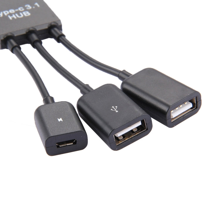 eTrade 17,8 cm 3 Anschlüsse USB-C / Typ C 3.1 OTG Charge HUB-Kabel elektroniktrade Switzerland