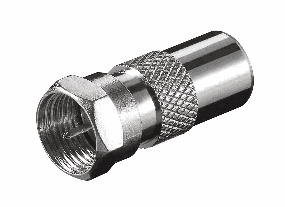 Goobay Adapter, F-Stecker - IEC/Koax-Stecker Elektroniktrade Switzerland