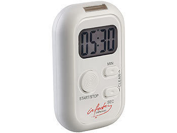 infactory Elektronischer Timer mit Ton-, Licht- und Vibrationsalarm elektroniktrade Switzerland