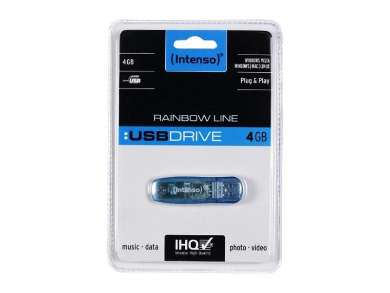 Intenso USB FlashDrive 4GB Intenso RAINBOW LINE Blister elektroniktrade Switzerland