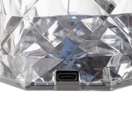 Izoxis LED Rose Kristall Projektor Lampe mit USB-C elektroniktrade Switzerland