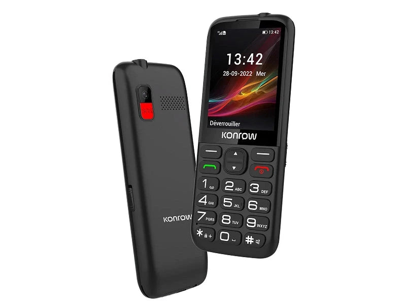 Konrow KONROW Senior280Next schwarz 4G Dual Sim Elektroniktrade Switzerland
