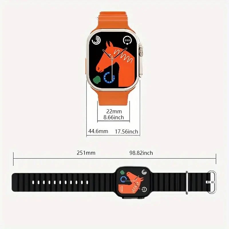 Laxasfit Smartwatch Ultra Geschenk Set 7 In 1  + Uhr & Wireless Ladegerät inkl. Bänder Elektroniktrade Switzerland