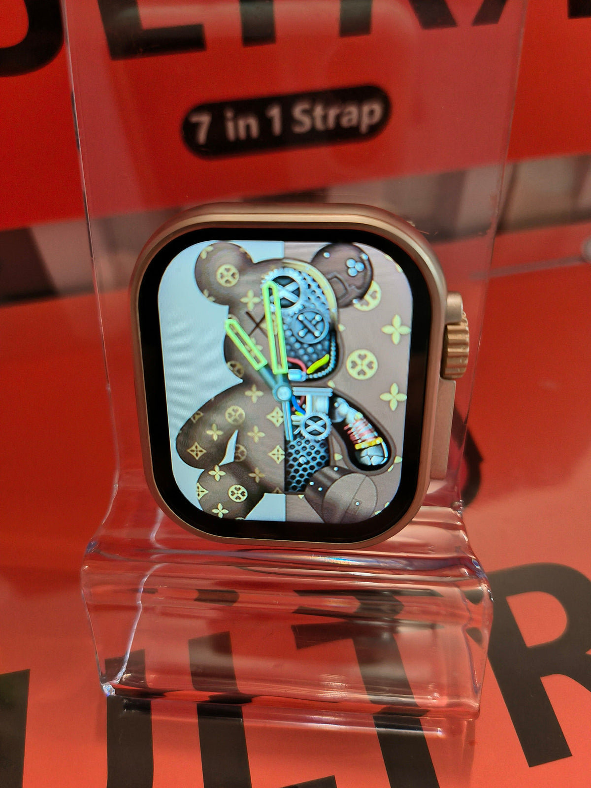 Laxasfit Smartwatch Ultra Geschenk Set 7 In 1  + Uhr & Wireless Ladegerät inkl. Bänder Elektroniktrade Switzerland