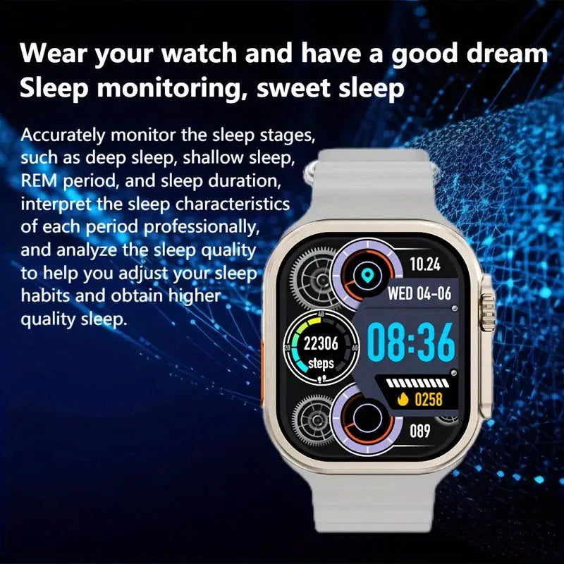 Laxasfit Smartwatch Ultra Geschenk Set 7 In 1  + Uhr & Wireless Ladegerät inkl. Bänder Elektroniktrade Switzerland