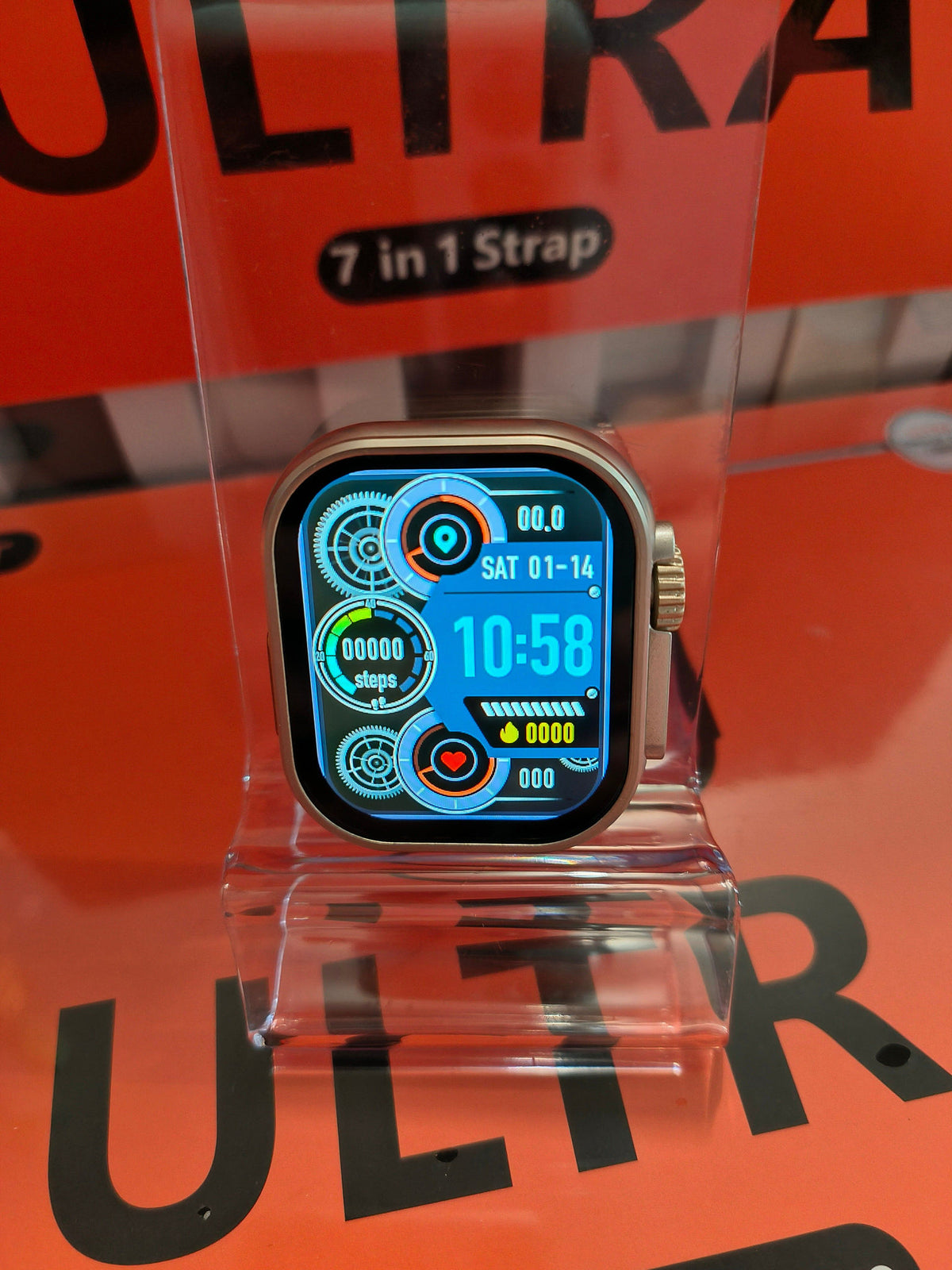 Laxasfit Smartwatch Ultra Geschenk Set 7 In 1  + Uhr & Wireless Ladegerät inkl. Bänder Elektroniktrade Switzerland