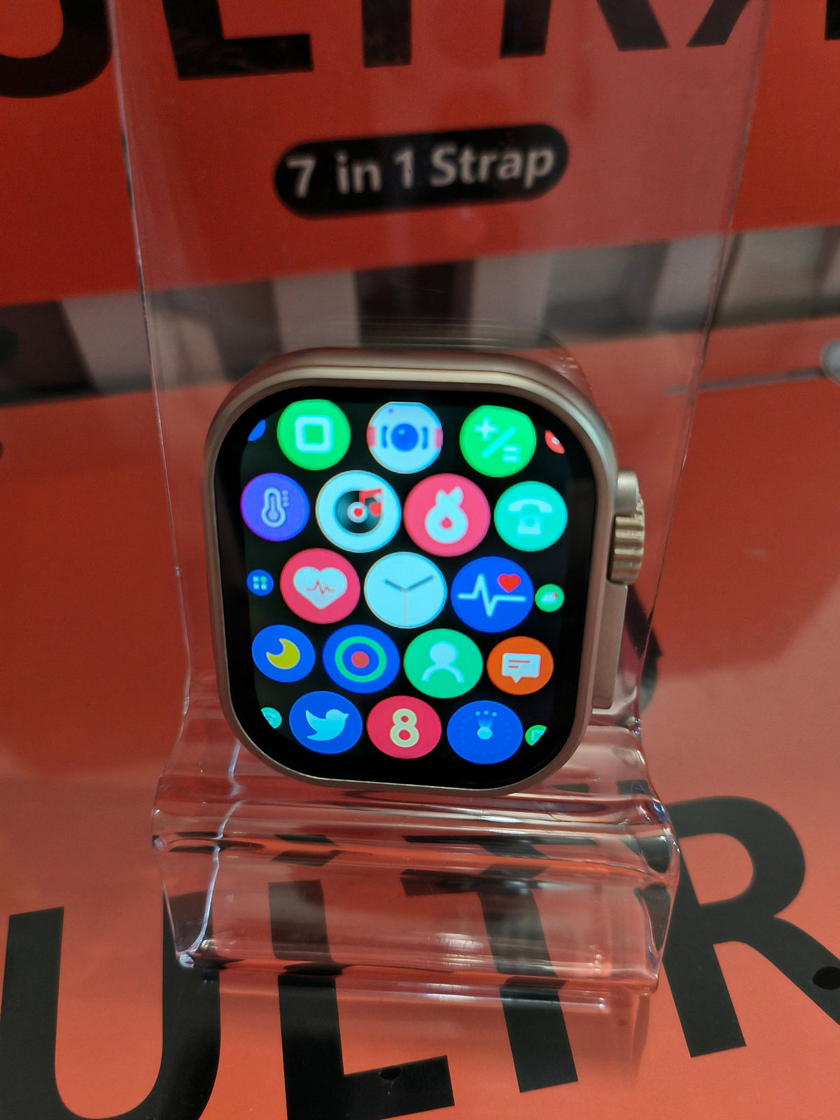 Laxasfit Smartwatch Ultra Geschenk Set 7 In 1  + Uhr & Wireless Ladegerät inkl. Bänder Elektroniktrade Switzerland