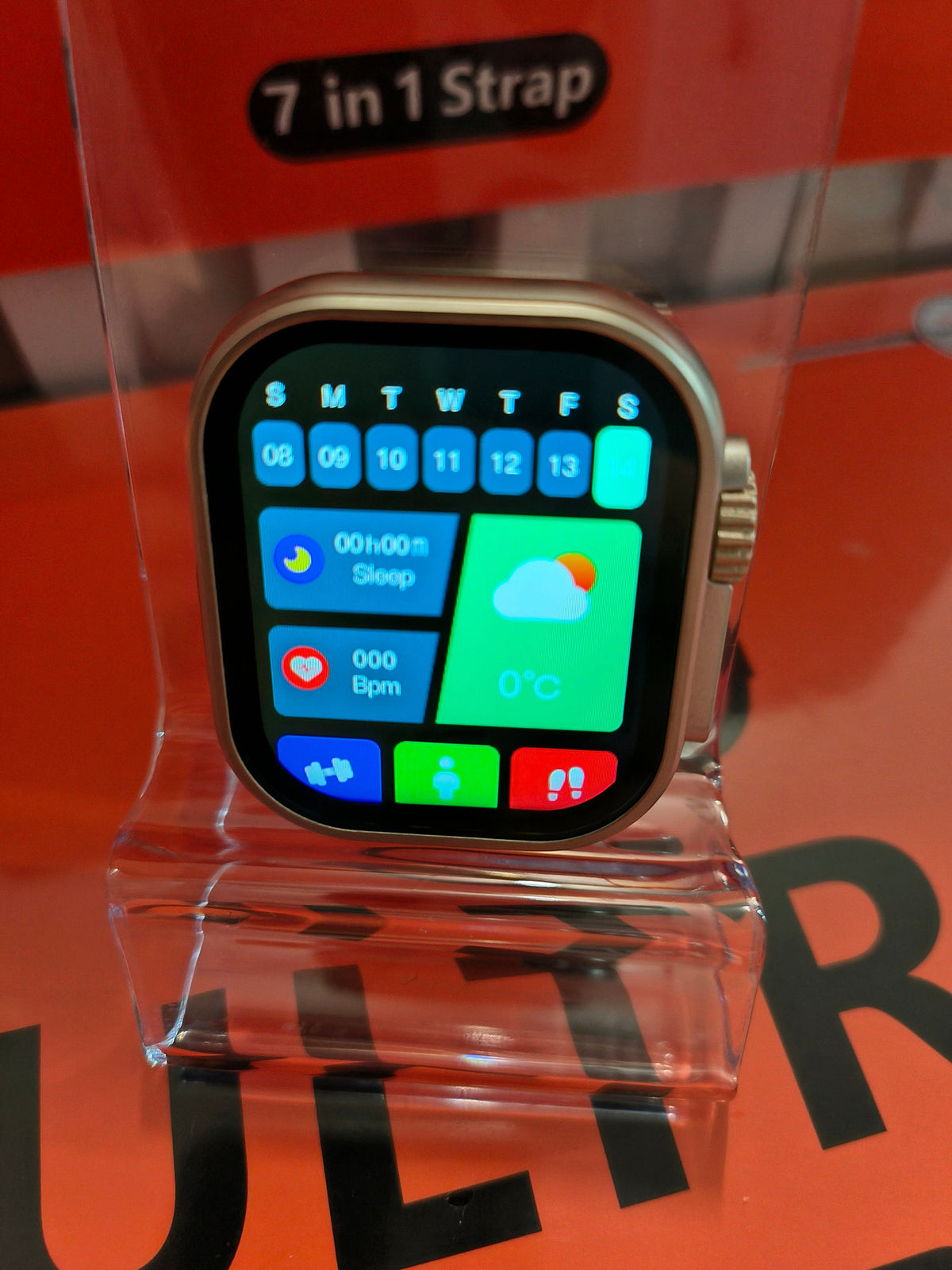 Laxasfit Smartwatch Ultra Geschenk Set 7 In 1  + Uhr & Wireless Ladegerät inkl. Bänder Elektroniktrade Switzerland